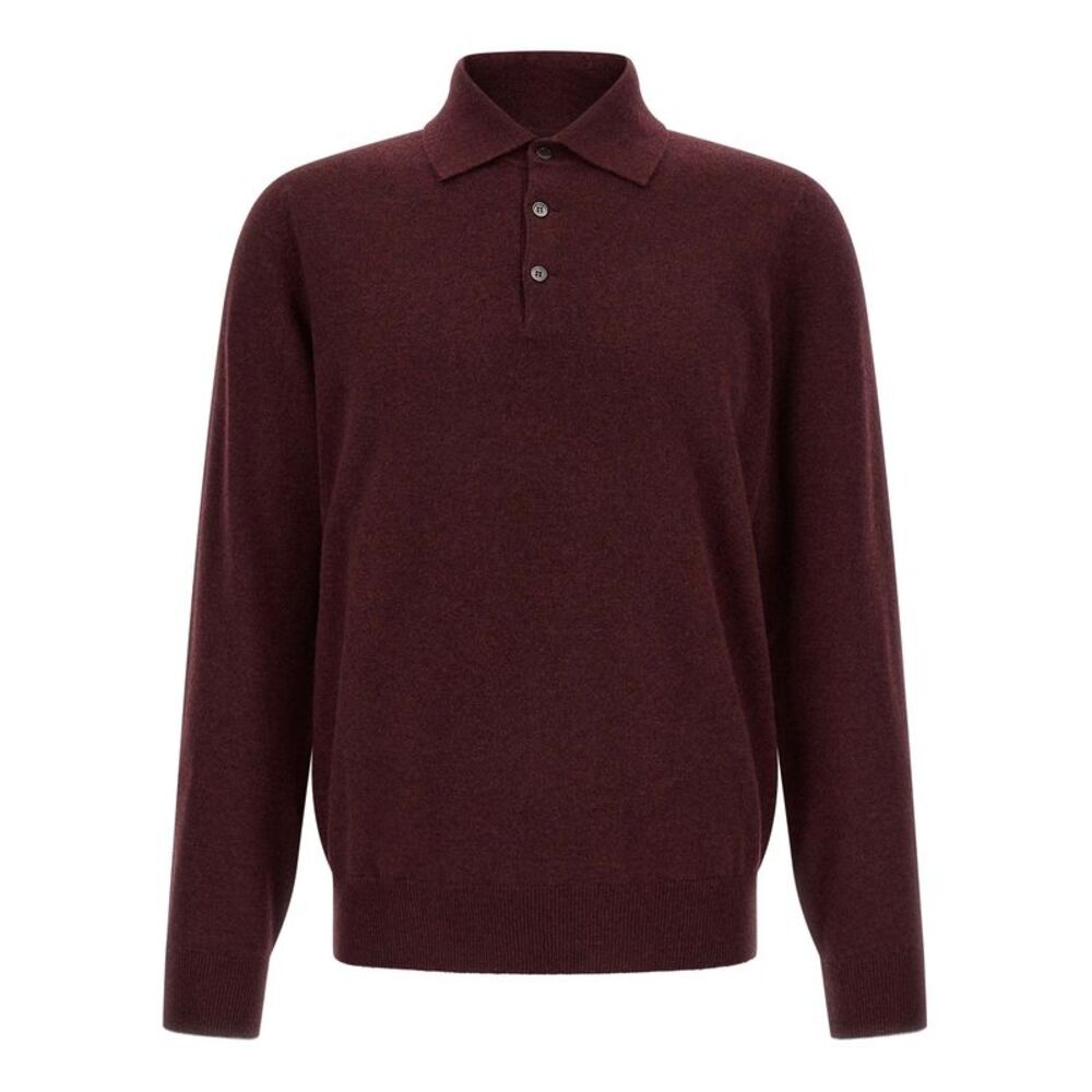 Brunello Cucinelli Men Cashmere Knit Polo Shirt